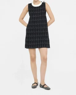 Abito corto Liu Jo Jeans nero in maglia con dettagli lurex