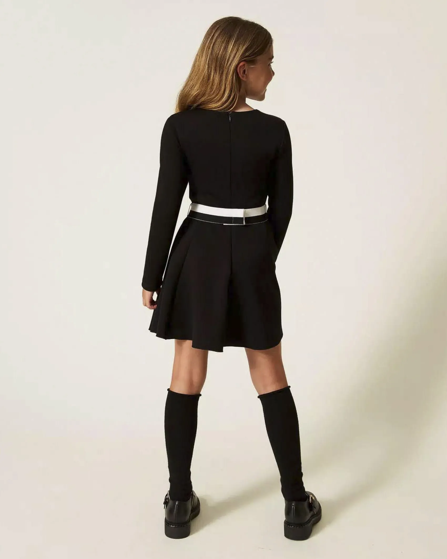 Abito fit and flare Twinset bianco e nero punto milano