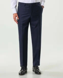 Abito Pellizzari drop7 blu in tela di pura lana Loro Piana Tasmanian super 170'S