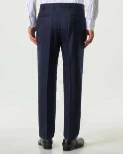 Abito Pellizzari drop7 blu in tela di pura lana Loro Piana Tasmanian super 170'S