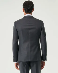 Abito Pellizzari drop7 grigio antracite in tela di pura lana Vitale Barberis Canonico