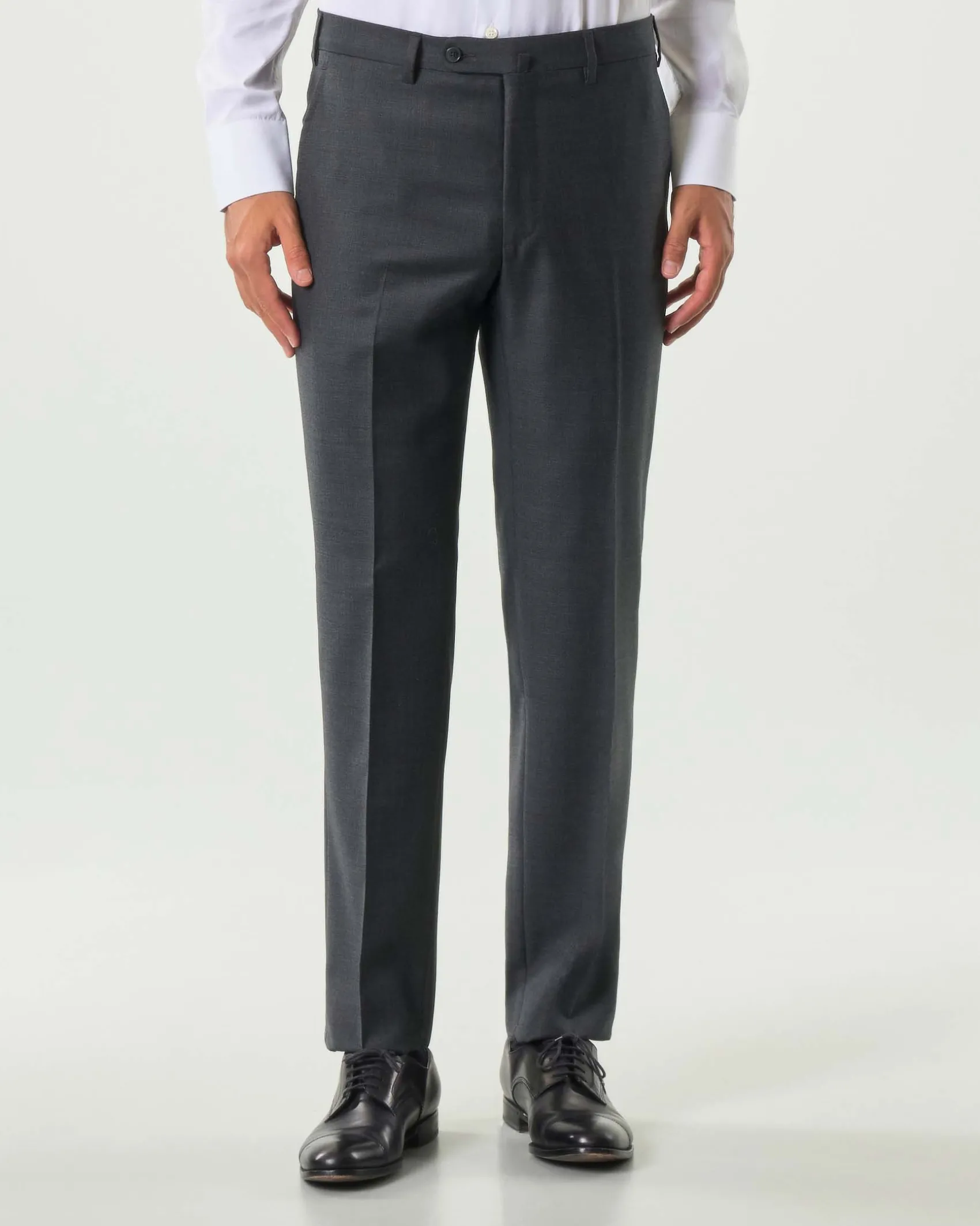Abito Pellizzari drop7 grigio antracite in tela di pura lana Vitale Barberis Canonico