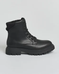 Anfibio Calvin Klein nero in similpelle stringato con zip