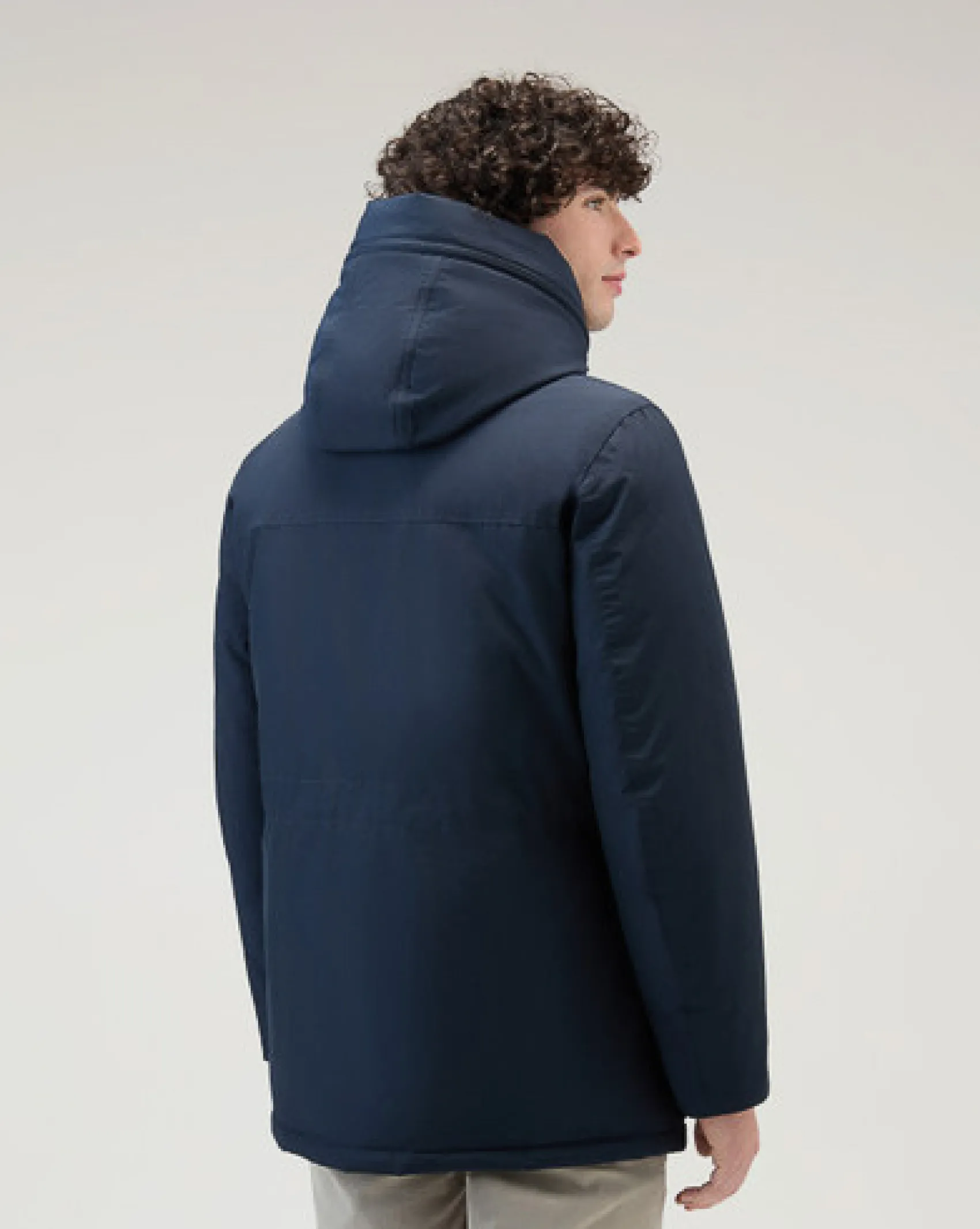 Arctic Parka Evolution Woolrich blu in Ramar Cloth