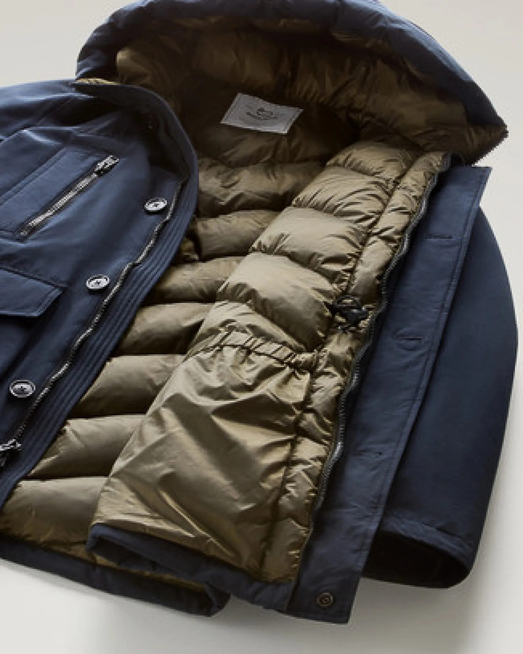 Arctic Parka Evolution Woolrich blu in Ramar Cloth