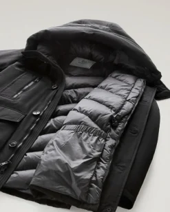 Arctic Parka Evolution Woolrich nero in Ramar Cloth
