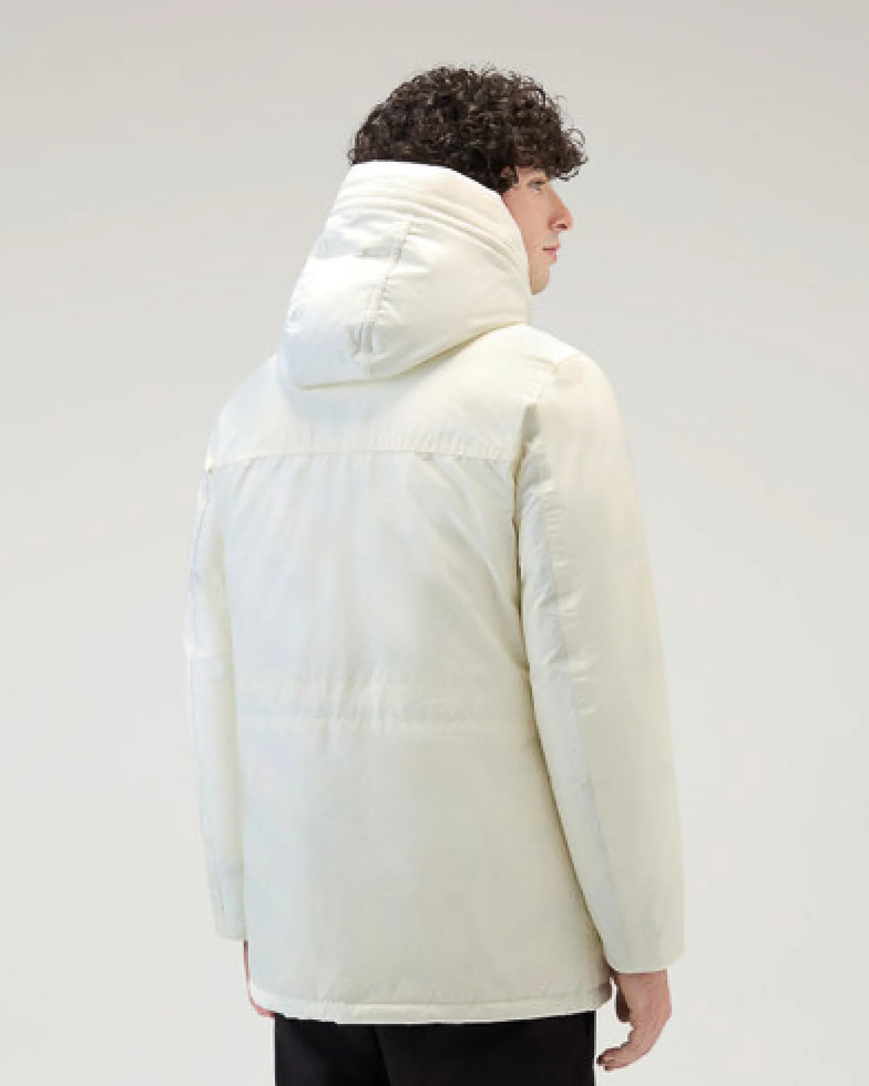 Arctic Parka Evolution Woolrich bianco in Ramar Cloth