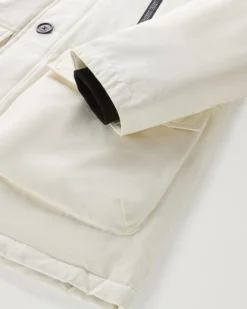 Arctic Parka Evolution Woolrich bianco in Ramar Cloth