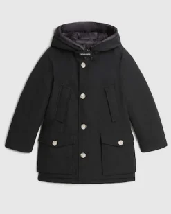 Arctic Parka Woolrich nero con cappuccio