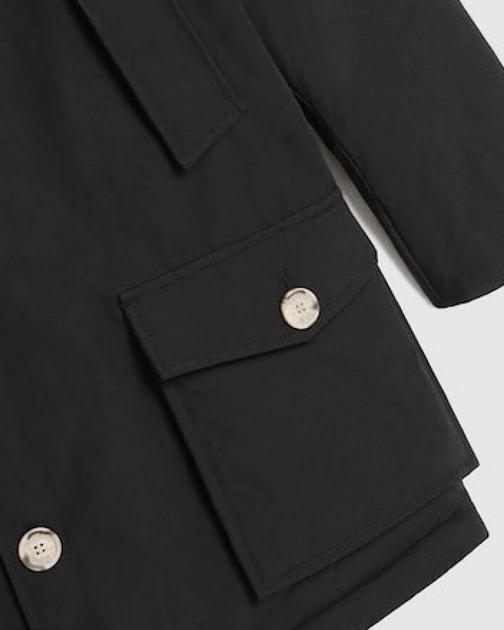 Arctic Parka Woolrich nero con cappuccio