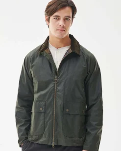 Barbour Bedale Short Wax verde militare
