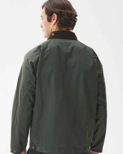 Barbour Bedale Short Wax verde militare