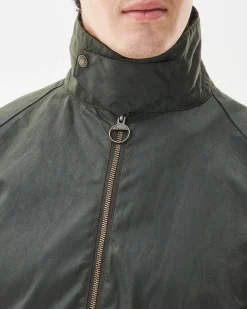 Barbour Bedale Short Wax verde militare