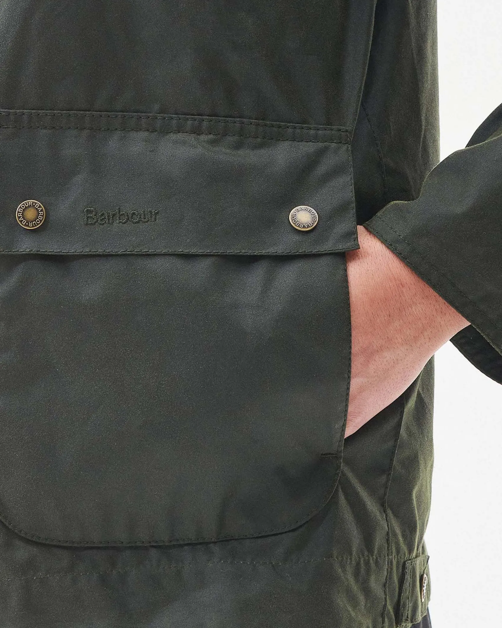 Barbour Bedale Short Wax verde militare