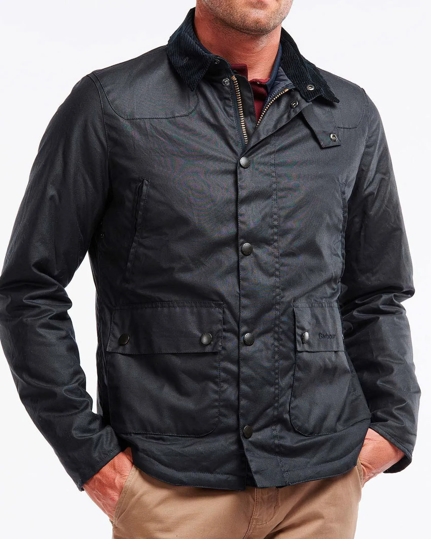 Barbour Reelin Waxed Cotton blu