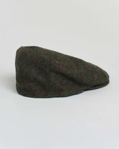 Basco Barbour in pura lana con riga ocra e bordeaux