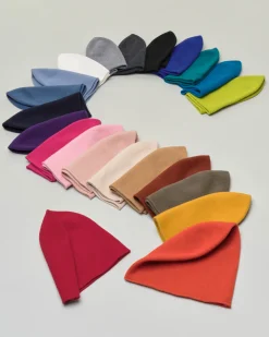 Beanie rosa cipria in pura lana