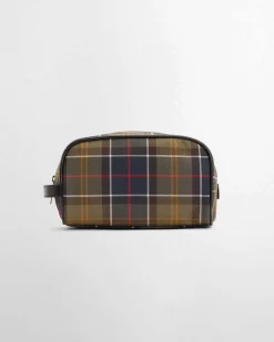 Beauty case Barbour in tessuto tartan check