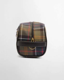 Beauty case Barbour in tessuto tartan check