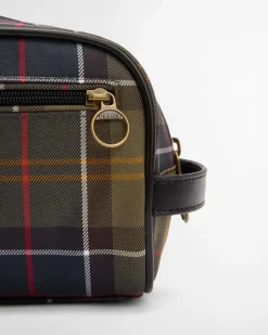 Beauty case Barbour in tessuto tartan check