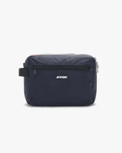 Beauty case K-way Demu blu in nylon impermeabile