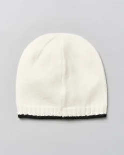 Berrettino Guess in misto viscosa avorio con orsetto logo