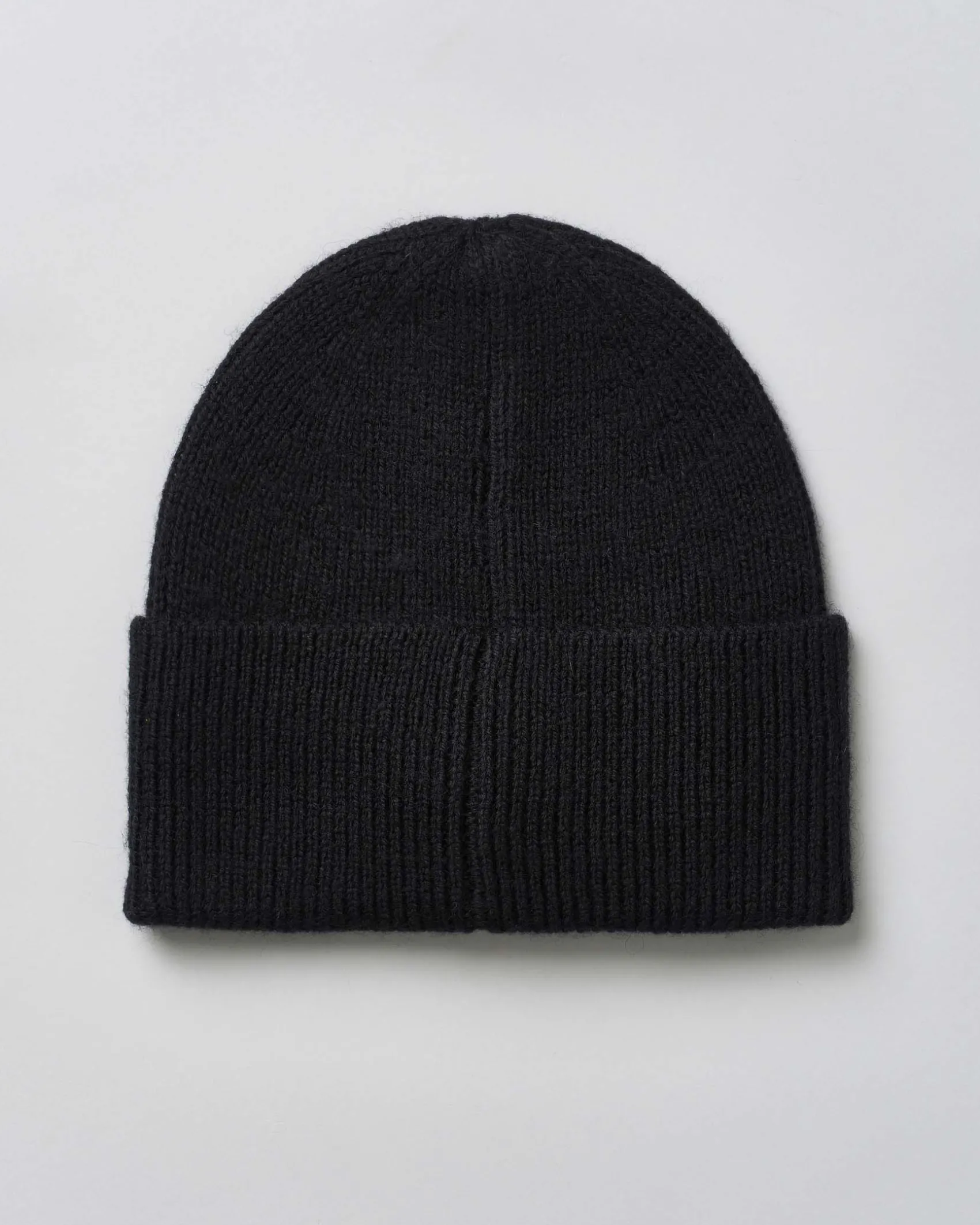 Berretto Antony Morato nero con risvolto e patch tigre