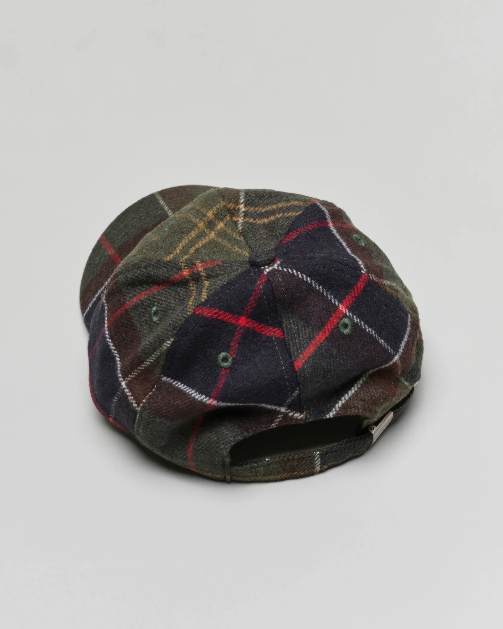 Berretto baseball Barbour in lana tartan check