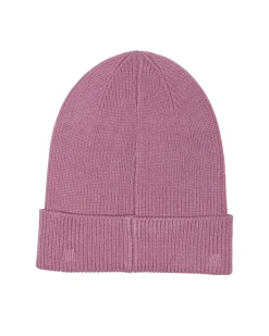 Berretto con risvolto Kids Only rosa antico a costine