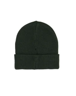 Berretto Guess verde in misto viscosa con scritta logo in tono