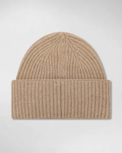 Berretto Peuterey beige in misto viscosa lana e cachemire