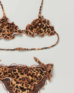 Bikini Cris a triangolo MC2 Saint Barth in fantasia animalier