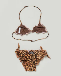 Bikini Cris a triangolo MC2 Saint Barth in fantasia animalier