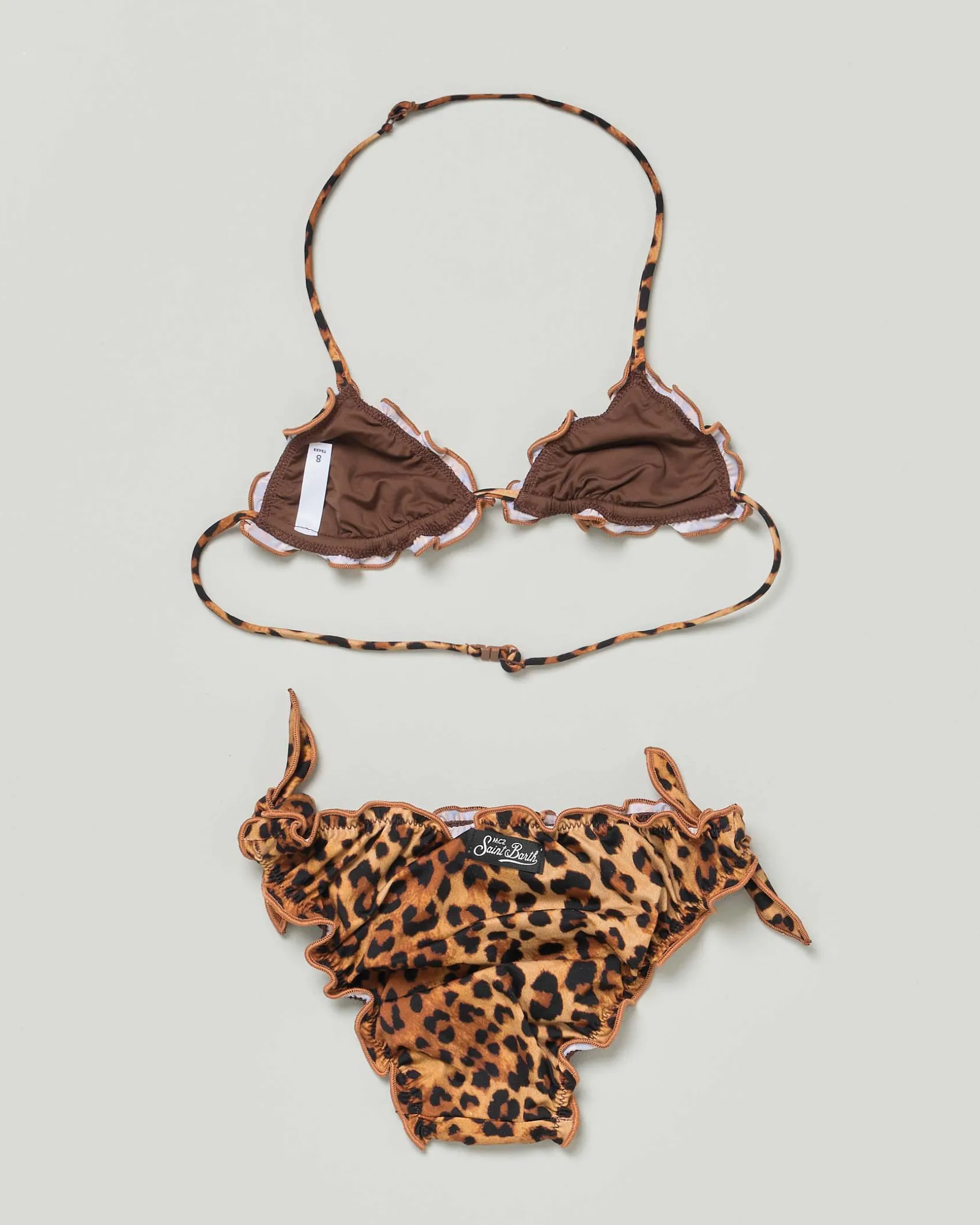 Bikini Cris a triangolo MC2 Saint Barth in fantasia animalier