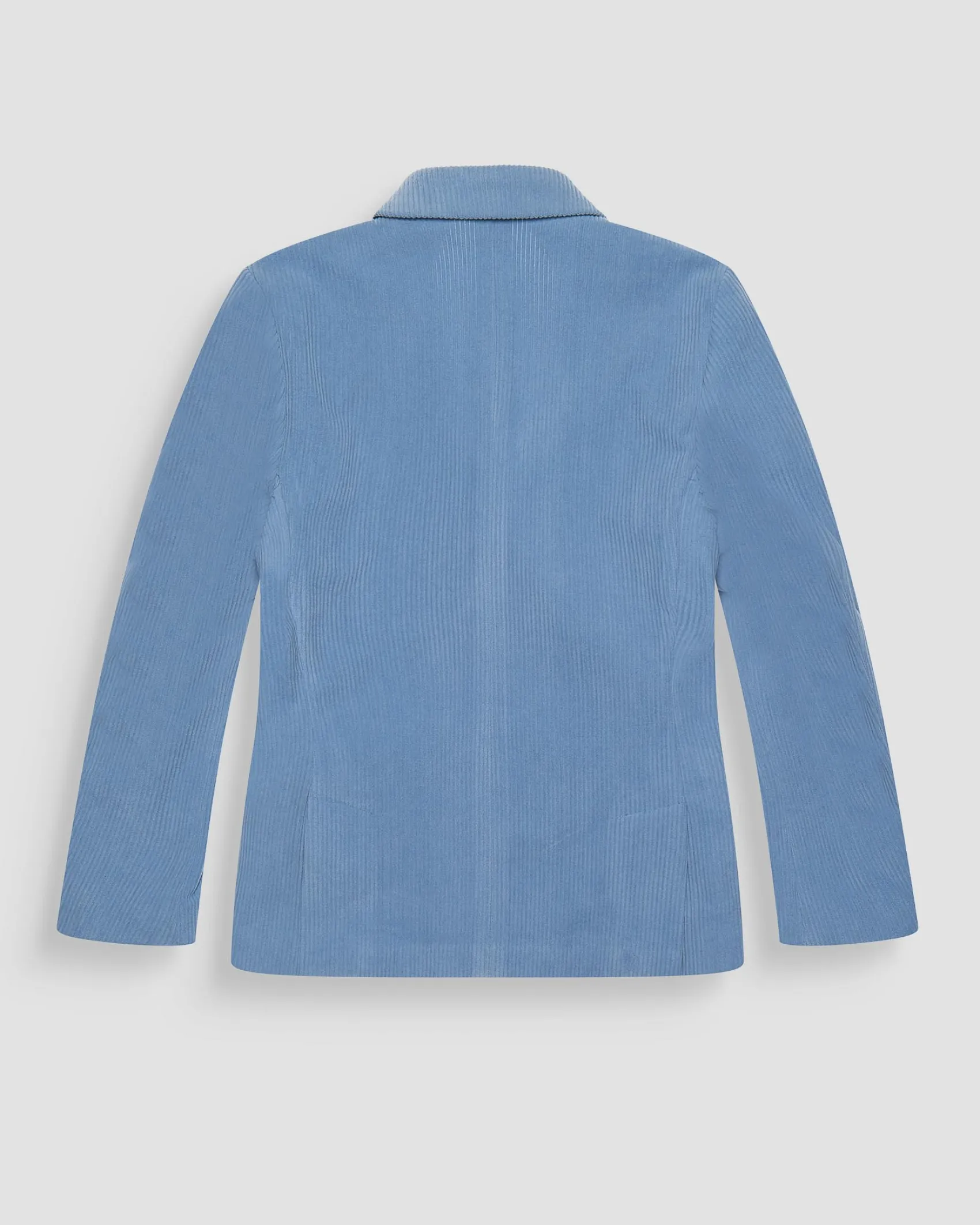 Blazer Antony Morato celeste in velluto rifinito a costine