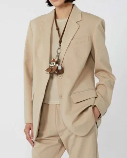 Blazer beige Weekend over in jersey in lyocell e cotone