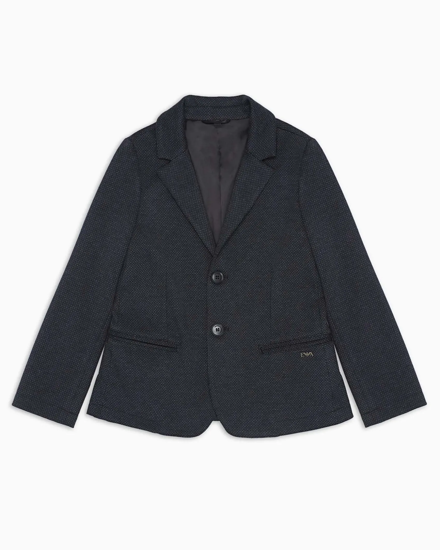 Blazer Emporio Armani blu punto milano operato monopetto