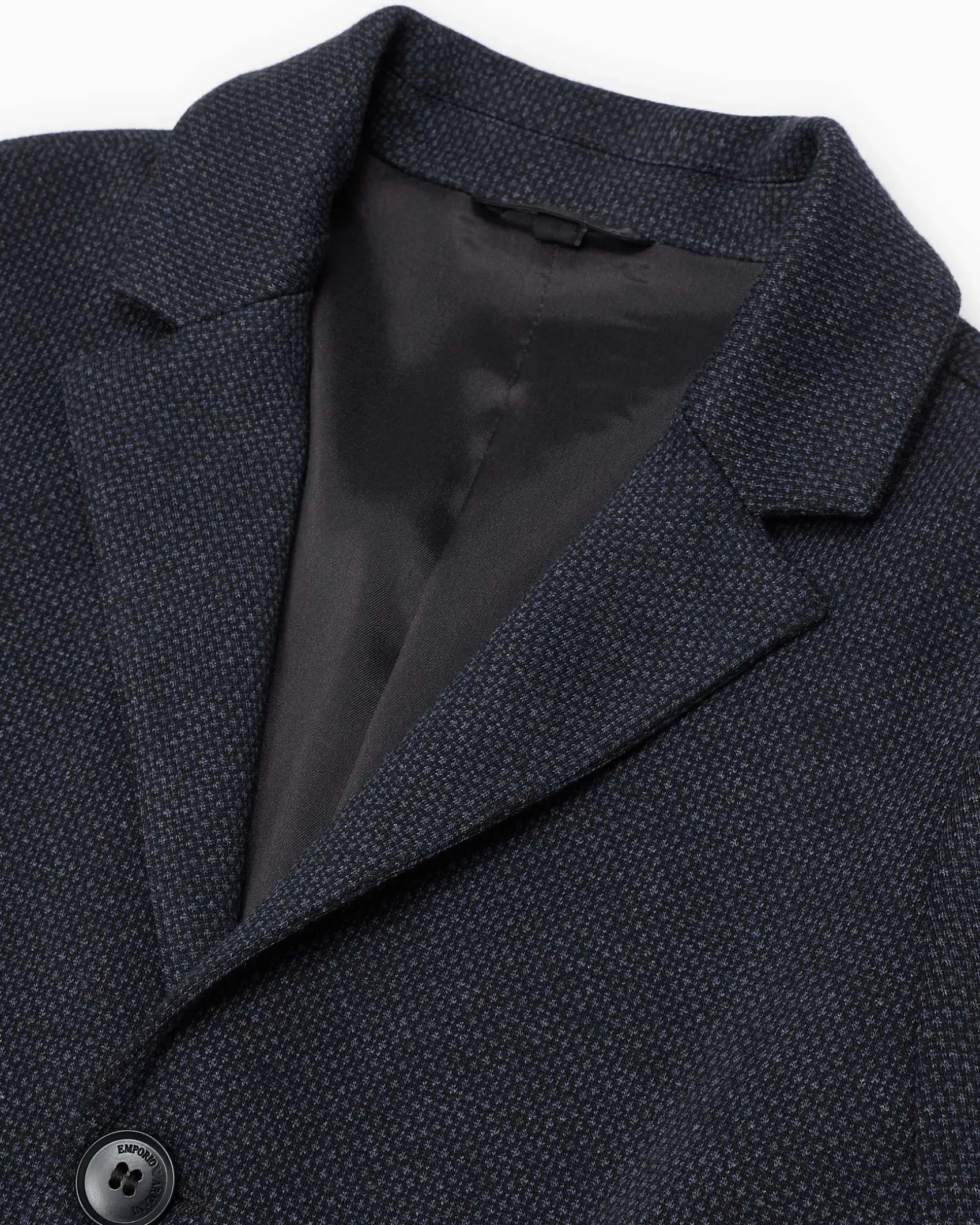 Blazer Emporio Armani blu punto milano operato monopetto