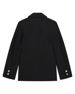 Blazer Guess nero in punto Milano in misto viscosa stretch
