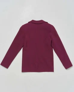 Blazer Kocca bordeaux in cady monopetto