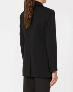 Blazer nero Weekend over in jersey in lyocell e cotone