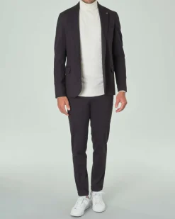 Blazer Paul Baker nero in jersey di viscosa stretch