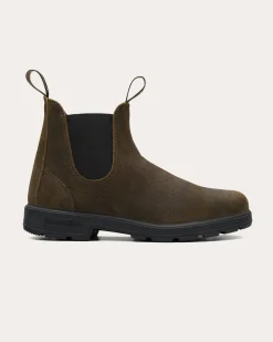 Boots modello 1615 in pelle scamosciata resistente all'acqua verde oliva