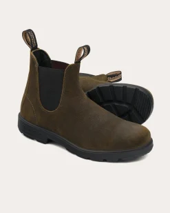 Boots modello 1615 in pelle scamosciata resistente all'acqua verde oliva