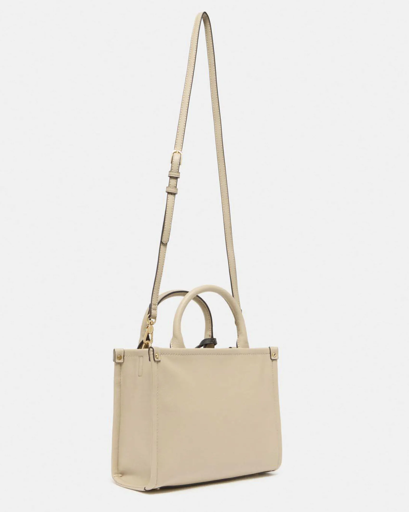 Borsa a mano Liu Jo Accessories beige effetto rilievo con charm logo
