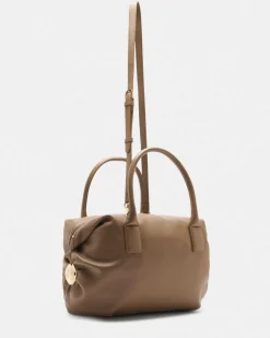 Borsa a mano Liu Jo Accessories noce in similpelle martellata