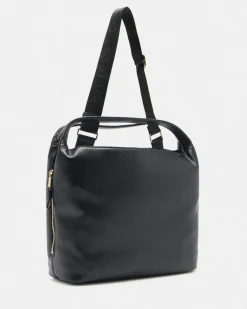 Borsa a spalla Liu Jo Accessories nera in similpelle martellata