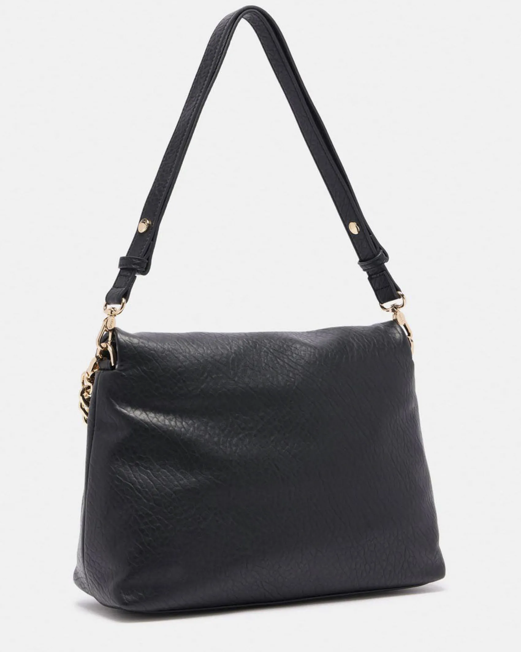 Borsa a spalla Liu Jo Accessories nera con catena in rilievo