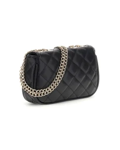Borsa a tracolla Guess nera in ecopelle trapuntata