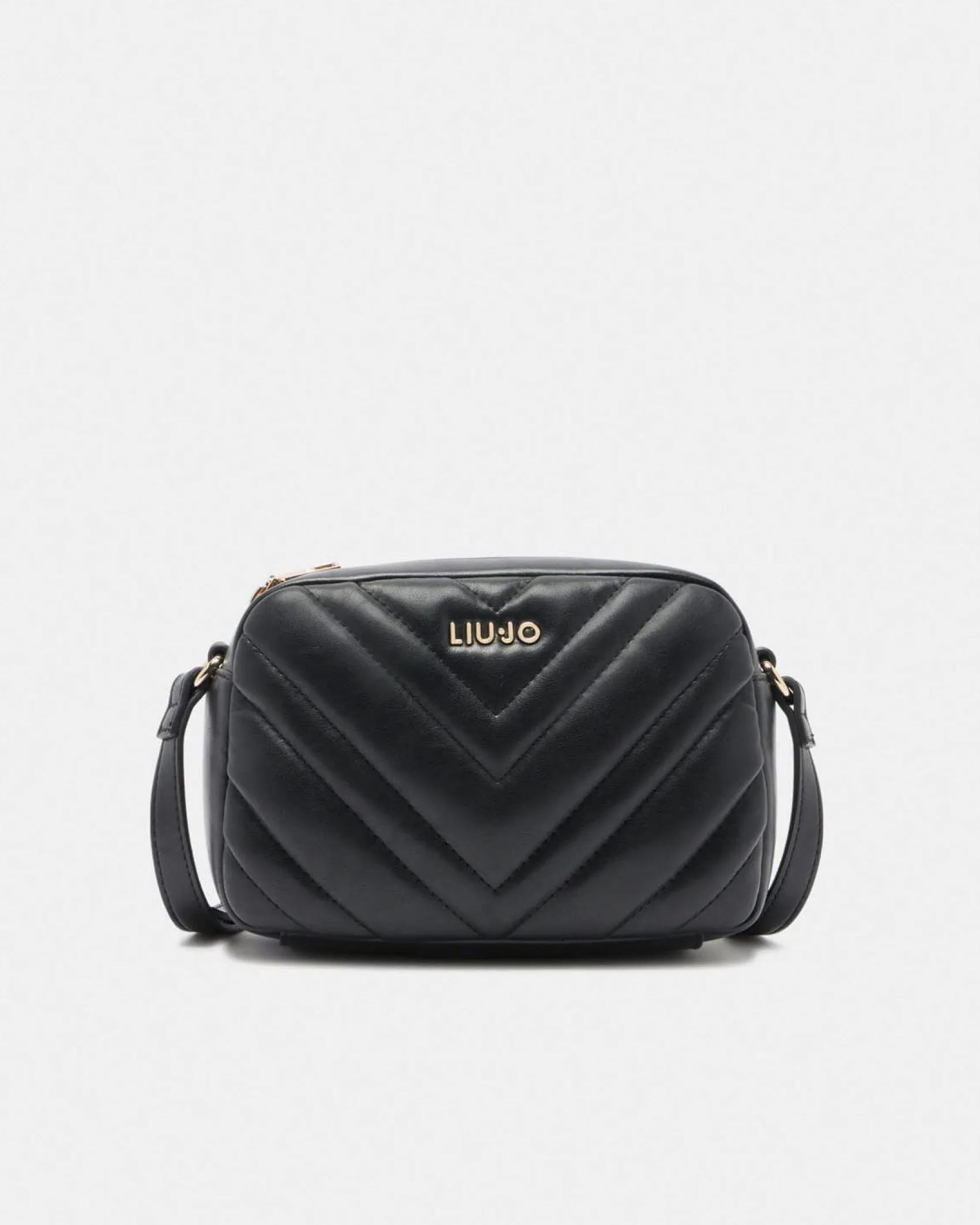 Borsa a tracolla Liu Jo Accessories nera con motivo in rilievo